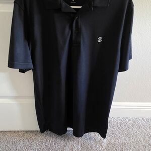 Izod Men's Black Polo with Subtle Logo